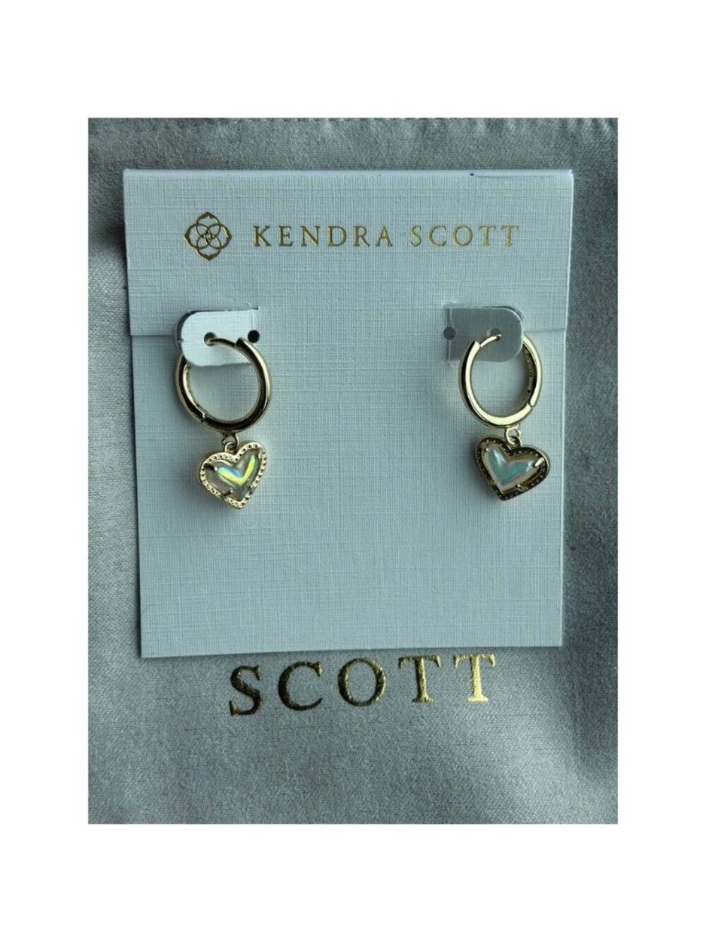 Kendra Scott heart-shaped earrings